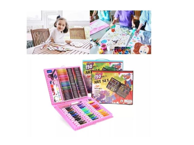 Set De Arte Maleta 150 Piezas Lápices Para Colorear-3