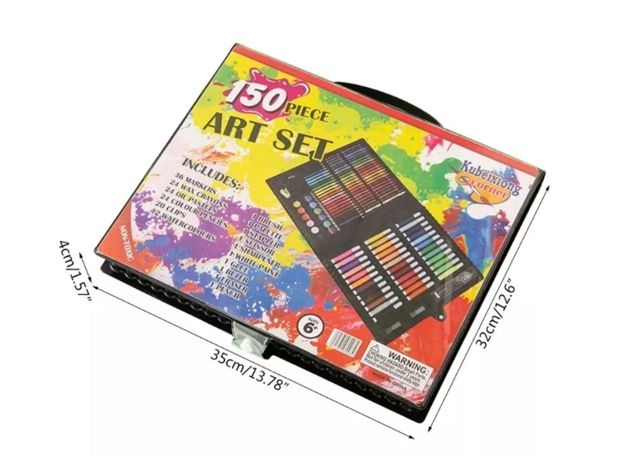 Set De Arte Maleta 150 Piezas Lápices Para Colorear-4
