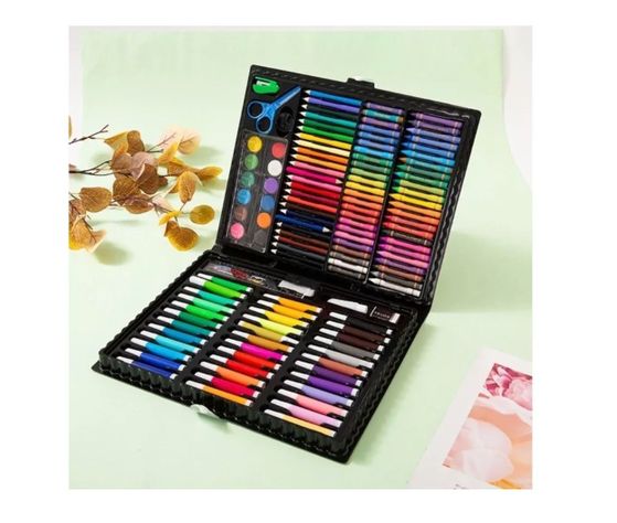 Set De Arte Maleta 150 Piezas Lápices Para Colorear-5