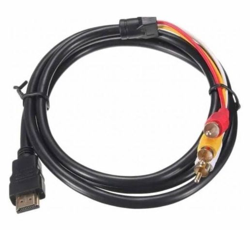 Cable 1.5m Hdmi Macho A 3 Rca Audio Vídeo Av Componentes-4