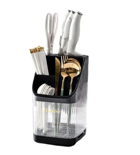 Organizador De Cubiertos De Acrílico Con Soporte Tapa Olla-1