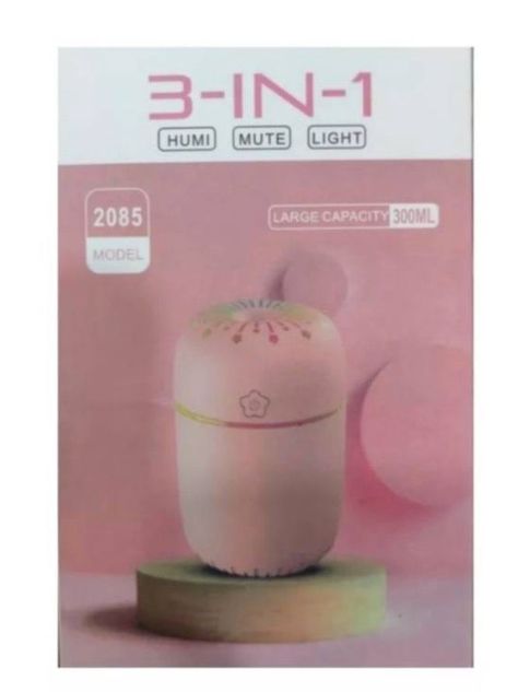 Humificador Difusor De Aire Luz Led Usb 3 en 1-2