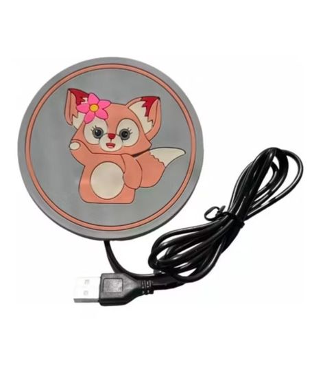 Calentador Calienta Tazas Cafe Te Portavasos Animales USB-2