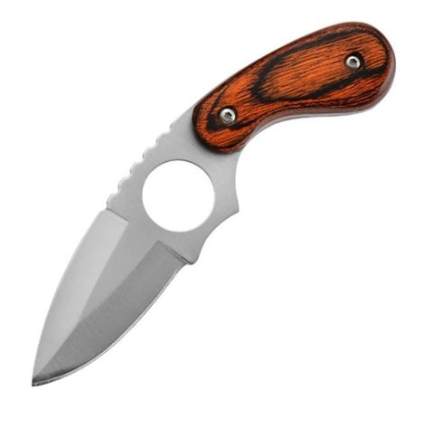 Cuchillo de Camping de hoja fija con funda-0