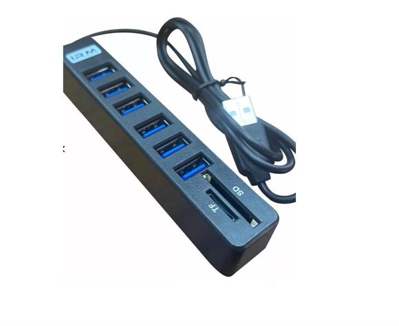 Hub Usb 3.0 Hi-speed 6 Puertos Con Ranura Sd + Flash-1