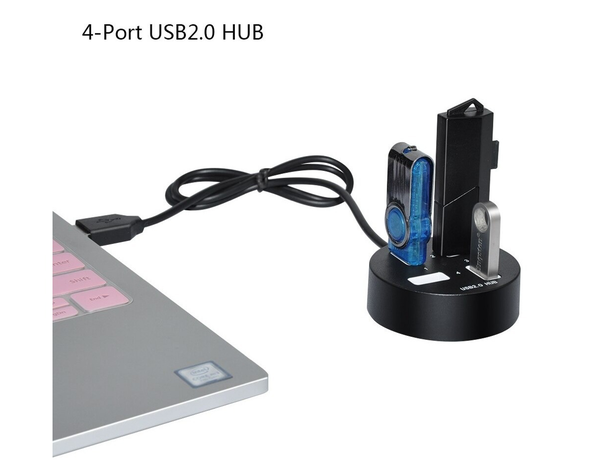 Hub Usb Redondo 4 Puertos -3