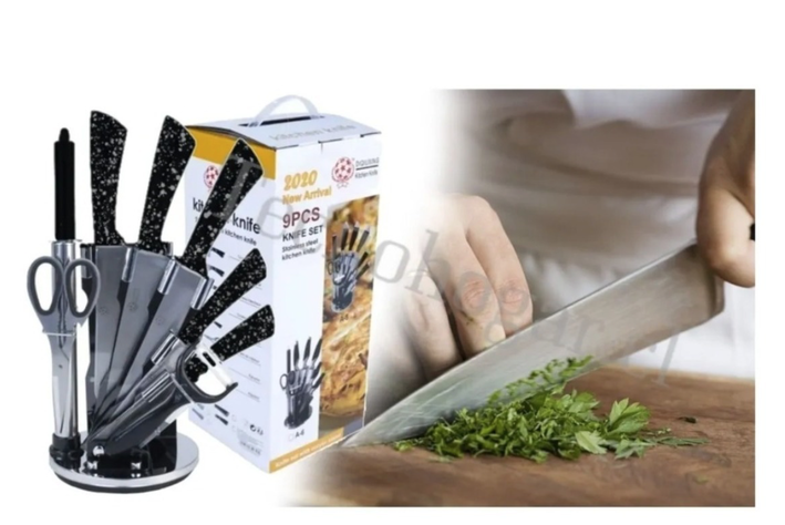 Set De Cuchillos Juego De Cocina Acero Inox Duradero-6
