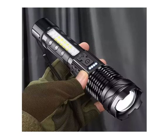 Linterna Led Tactical Titanium Laser Pro Camping Trail Usb-2