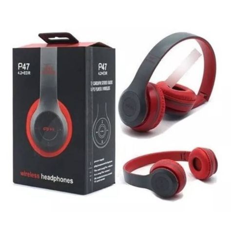 Audífonos Bluetooth P47 - Rojo-1