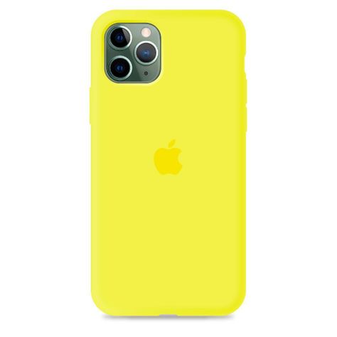 Carcasa de Silicona Iphone 11 - Amarillo-0