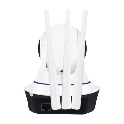 Camara Seguridad IP Wifi 3 Antenas 360° Blanca -1