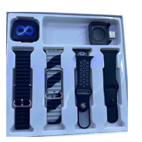 RELOJ INTELIGENTE SMARTWATCH  4 CORREAS 4 EN 1-2
