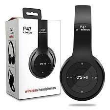 Audífonos Bluetooth P47 Negros-1