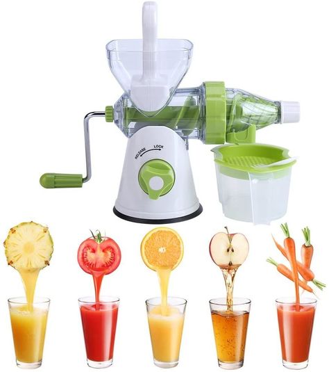 Exprimidor Extractor De Jugo Manual De Frutas Verduras -3