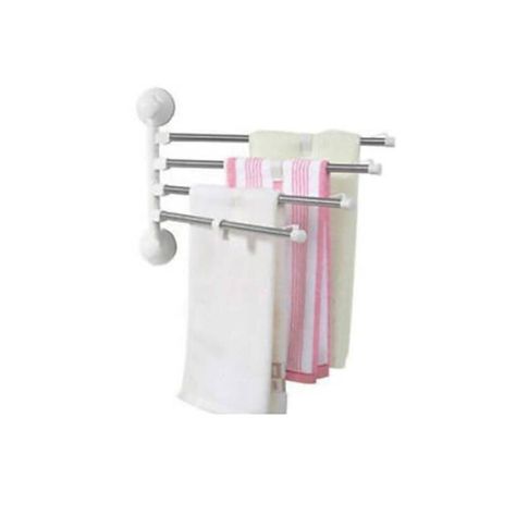 Colgador De Toalla 4 Brazos 180 Grados Baño-0