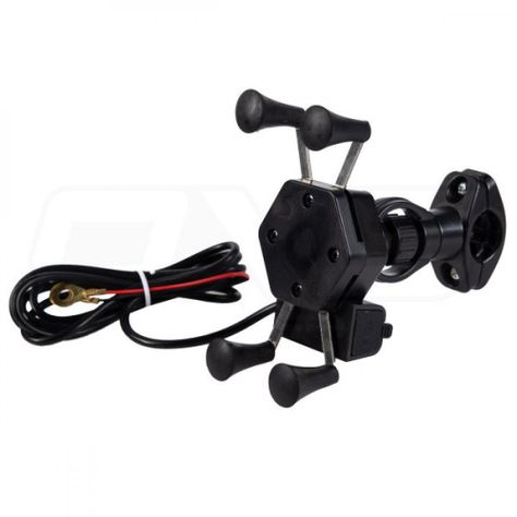 Porta Celular Para Moto Soporte Tipo X Con Cargador Usb rc-0