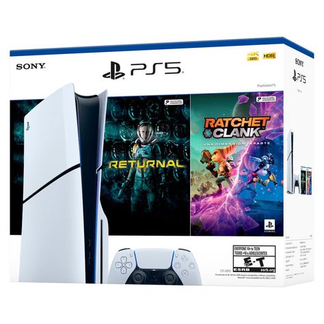 Consola Playstation PS5 Slim Con Disco + 2 Juegos-2