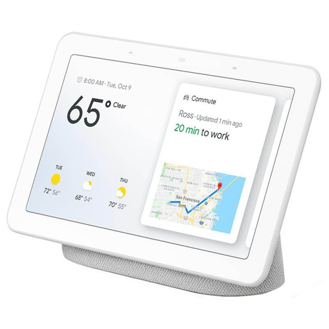 Asistente Google Home Nest Hub Blanco Con Pantalla Parlante-1
