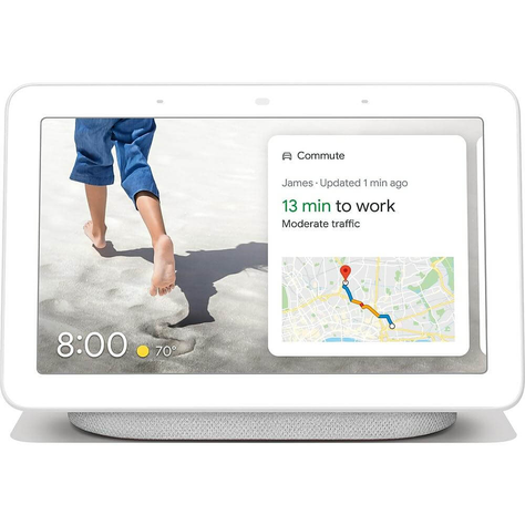 Asistente Google Home Nest Hub Blanco Con Pantalla Parlante-0