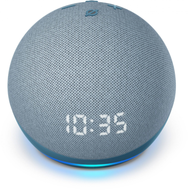 Amazon Echo Dot 4 Parlante Inteligente Con Reloj Alexa Azul-1