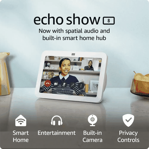 Amazon Echo Show 8 Tercera 3rd Última Generación Blanco-3
