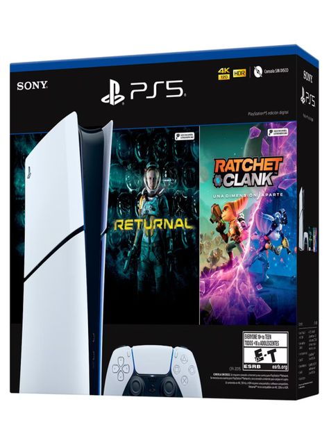 Consola Playstation PS5 Slim Digital + 2 Juegos-4