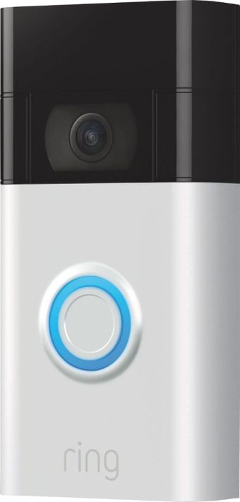 Timbre Inteligente Ring Video Doorbell 2nd Gen Gris Plata Inalámbrico Compatible Alexa-0