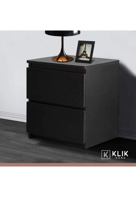 Pack de 2 Veladores Cajon Doble Minimal Oscuro-7