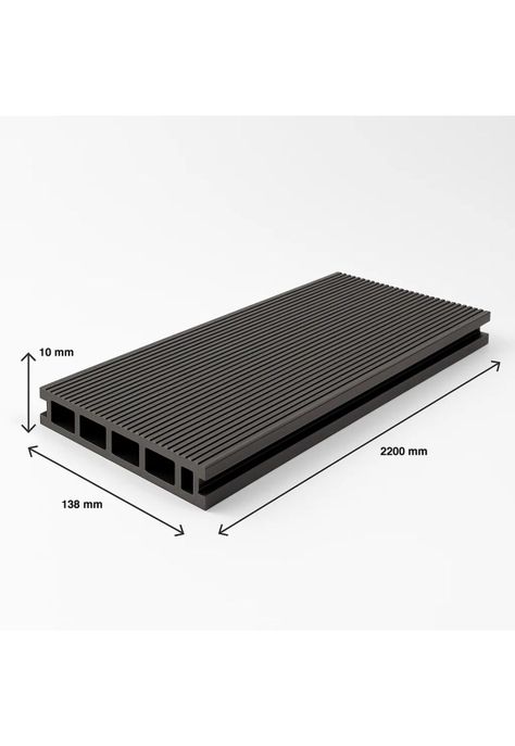 Pack de 5 muros separadores divisores WPC madera clara-3