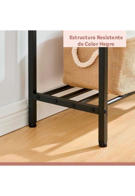 Arrimo tradicional negro metal mdf-6