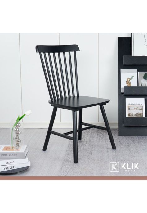 Silla Windsor Madera - Negra-1