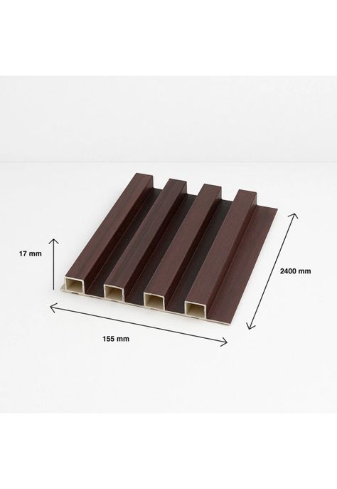 Pack de 16 Revestimientos Siding WPC interior color Chocolate-3