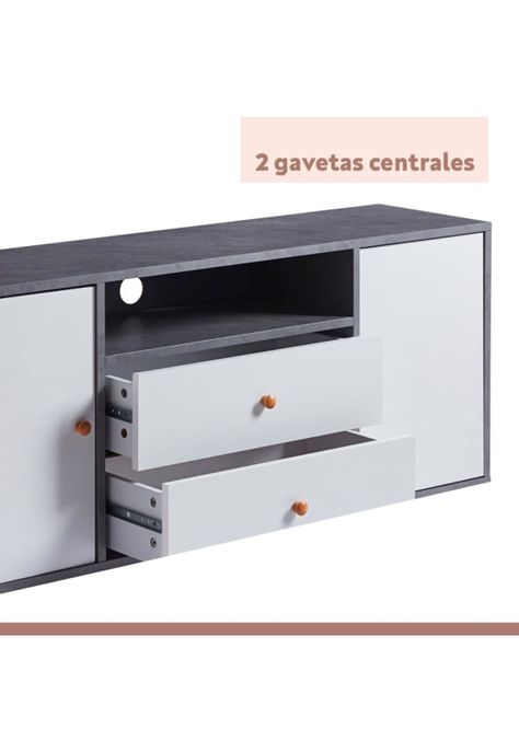Rack de TV o Buffet con Cajones Nordic-5