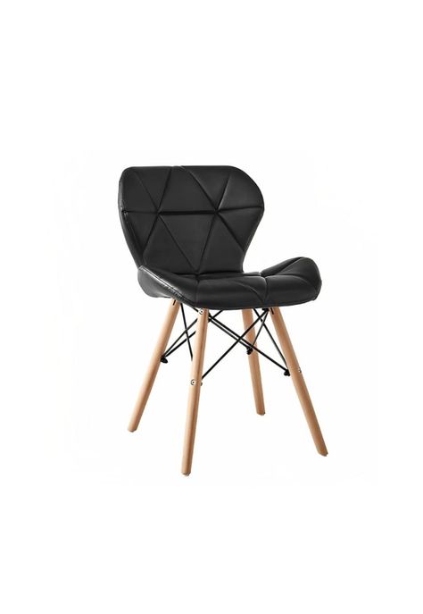 Silla Radar Acolchada Ecocuero - Negra-0