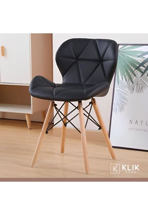 Silla Radar Acolchada Ecocuero - Negra-7