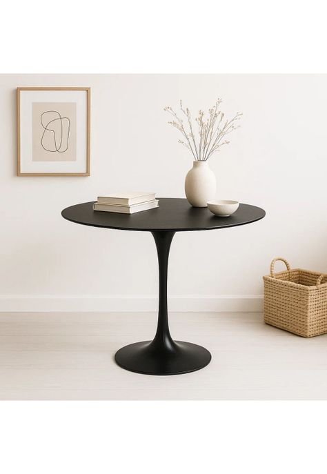 Mesa de Comedor Tulip 80cm - Negra-1