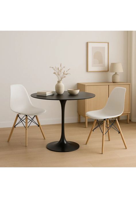 Mesa de Comedor Tulip 80cm - Negra-2