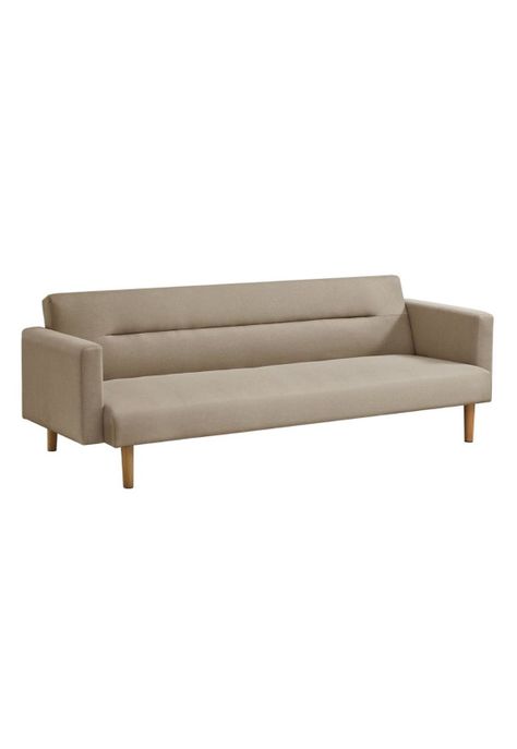 Futón Sofá Cama 3 cuerpos Sara - Lino Beige-0