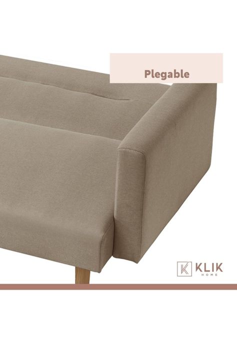 Futón Sofá Cama 3 cuerpos Sara - Lino Beige-5