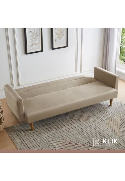 Futón Sofá Cama 3 cuerpos Sara - Lino Beige-7