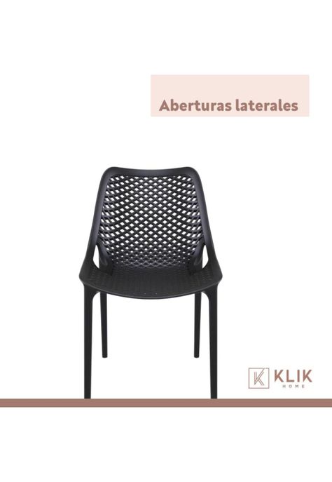 Pack de 4 Sillas de Terraza Air Berlín - Negras-3