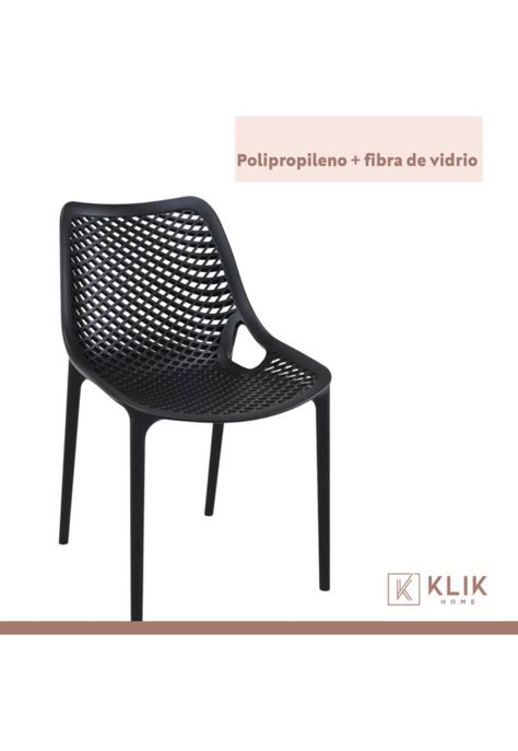 Pack de 4 Sillas de Terraza Air Berlín - Negras-4