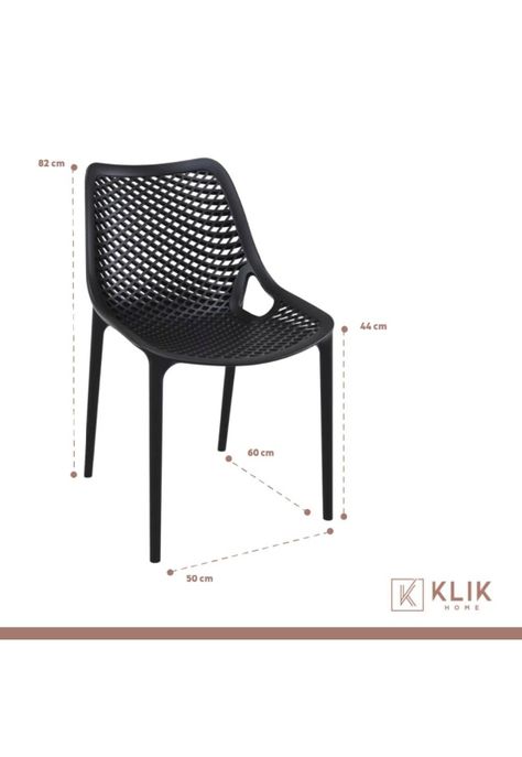Pack de 4 Sillas de Terraza Air Berlín - Negras-6