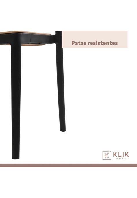 Pack de 4 Sillas de Terraza Enrejadas - Negras-6