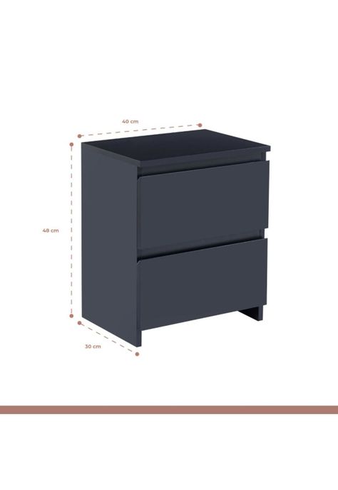 Velador Cajón Doble Minimal Oscuro 2.0-3