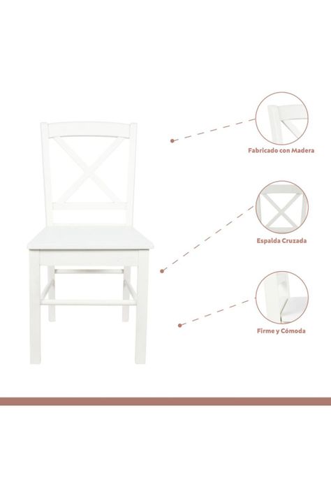 Silla de Madera Simply Blanca-2