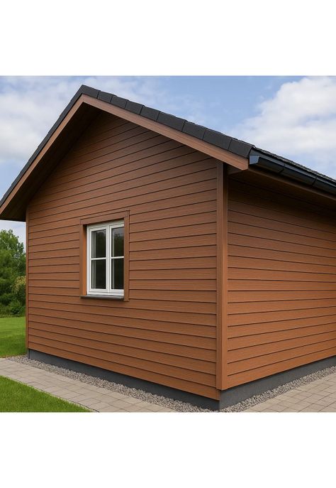 Pack de 5 Revestimientos Siding WPC exterior Color Madera Clara-2