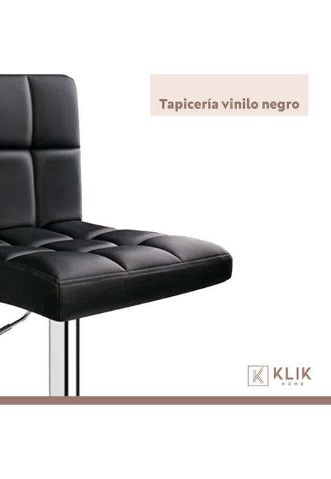 Pack de 2 Taburetes Ajustables Completos con Respaldos - Negro-4
