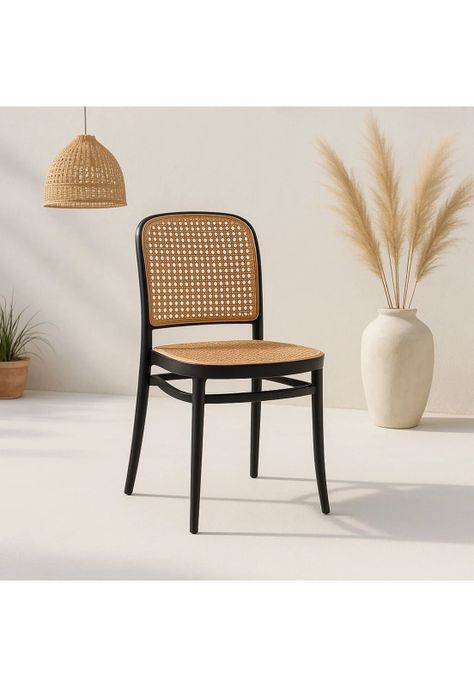 Silla Lombardía de Polipropileno - Negra-1