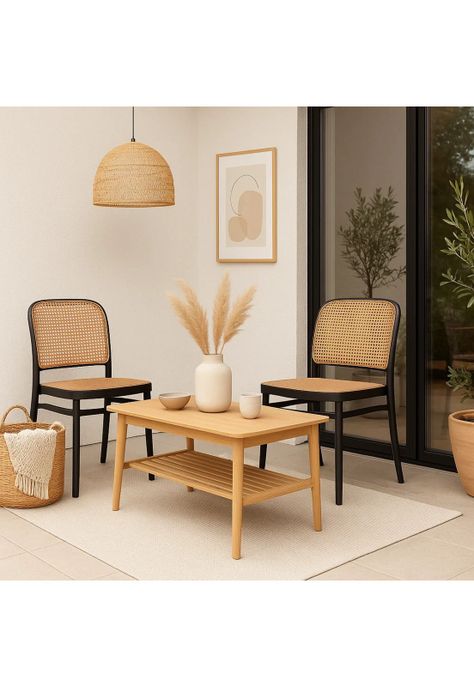 Silla Lombardía de Polipropileno - Negra-2